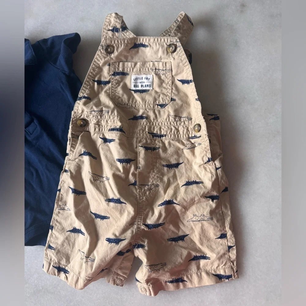Carter's Navy and Tan Kids Matching Set